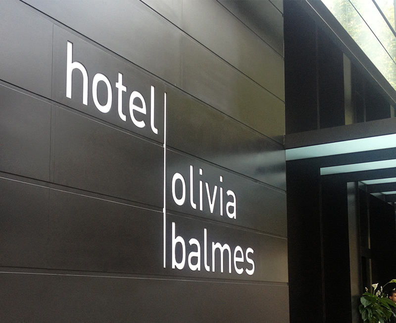 Señalética Hotel Olivia Balmes