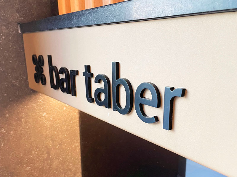 Señaletica Bar Hotel Taber