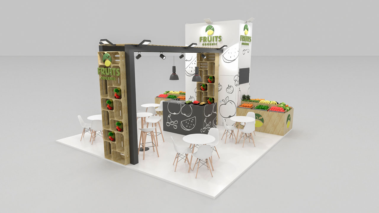 Stand Fruits organic Partners360